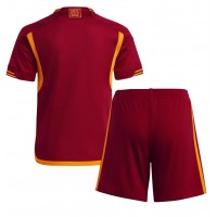 Camisa de time de futebol AS Roma Replicas 1º Equipamento Infantil 2023-24 Manga Curta (+ Calças curtas)
